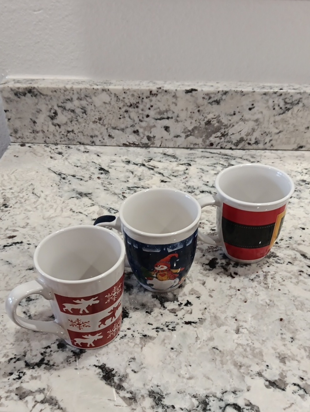 3 Vintage Royal Norfolk Holiday Ceramic Mugs